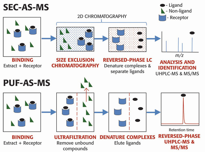 Fig.1 Two methods of AS-MS: SEC-AS-MS and PUF-AS-MS. (Richard, B.; Van, B. 2020)